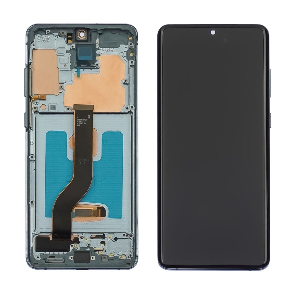 Дисплей Samsung SM-G985 Galaxy S20 Plus, SM-G986 Galaxy S20 Plus 5G, голубой | с тачскрином | с передней панелью | High Copy, OLED | дисплейный модуль, экран, монитор