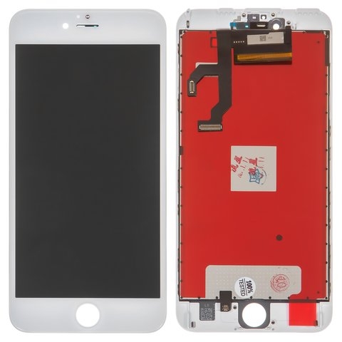 Дисплей Apple iPhone 6S Plus, белый | с тачскрином | High Copy, Tianma, с пластиками камеры и датчика приближения | дисплейный модуль, экран