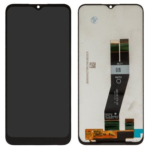 Дисплей Samsung SM-A037G Galaxy A03s, черный | с тачскрином | Original (реновация), черный шлейф | дисплейный модуль, экран