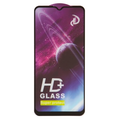 Закаленное защитное стекло Nokia G10, G20, 0.33 мм, совместимо с чехлом, черное, Full Glue (клей по всей площади стекла), HD+