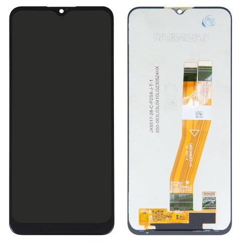 Дисплей Samsung SM-A037G Galaxy A03s, черный | с тачскрином | Original (PRC), с желтым шлейфом, 162x72 mm | дисплейный модуль, экран, монитор