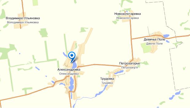 Александровка на карте