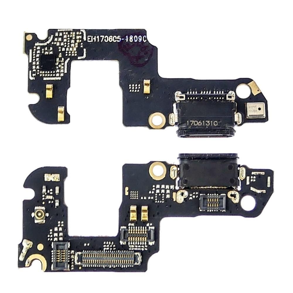 Плата зарядки Huawei Honor 9, STF-L09, STF-L29, шлейф коннектора зарядки, с микрофоном, High Copy