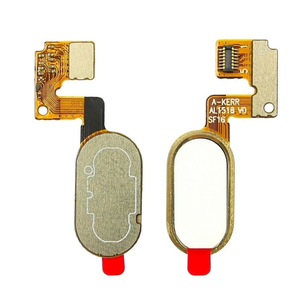 Шлейф Meizu M3 Note, L681H, кнопки HOME (меню), золотистый, Original (PRC), 14 pin