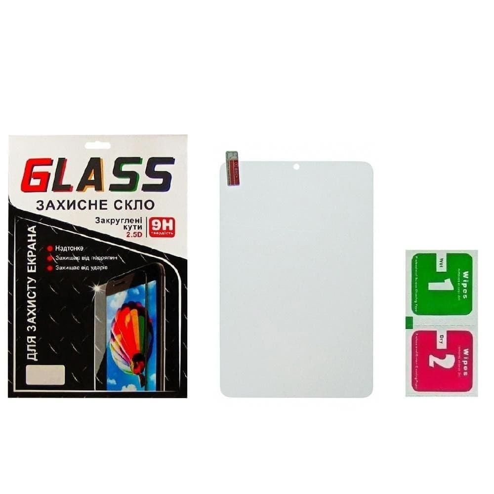 Закаленное защитное стекло Xiaomi Mi Pad 4, 0.3 мм, 2.5D, Full Glue (клей по всей площади стекла), совместимо с чехлом