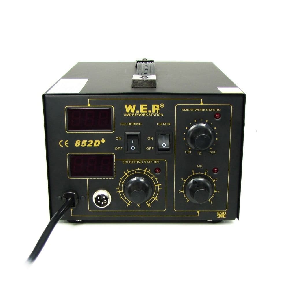 Паяльная станция WEP 852D+FAN, фен, паяльник | гарантия 6 мес.