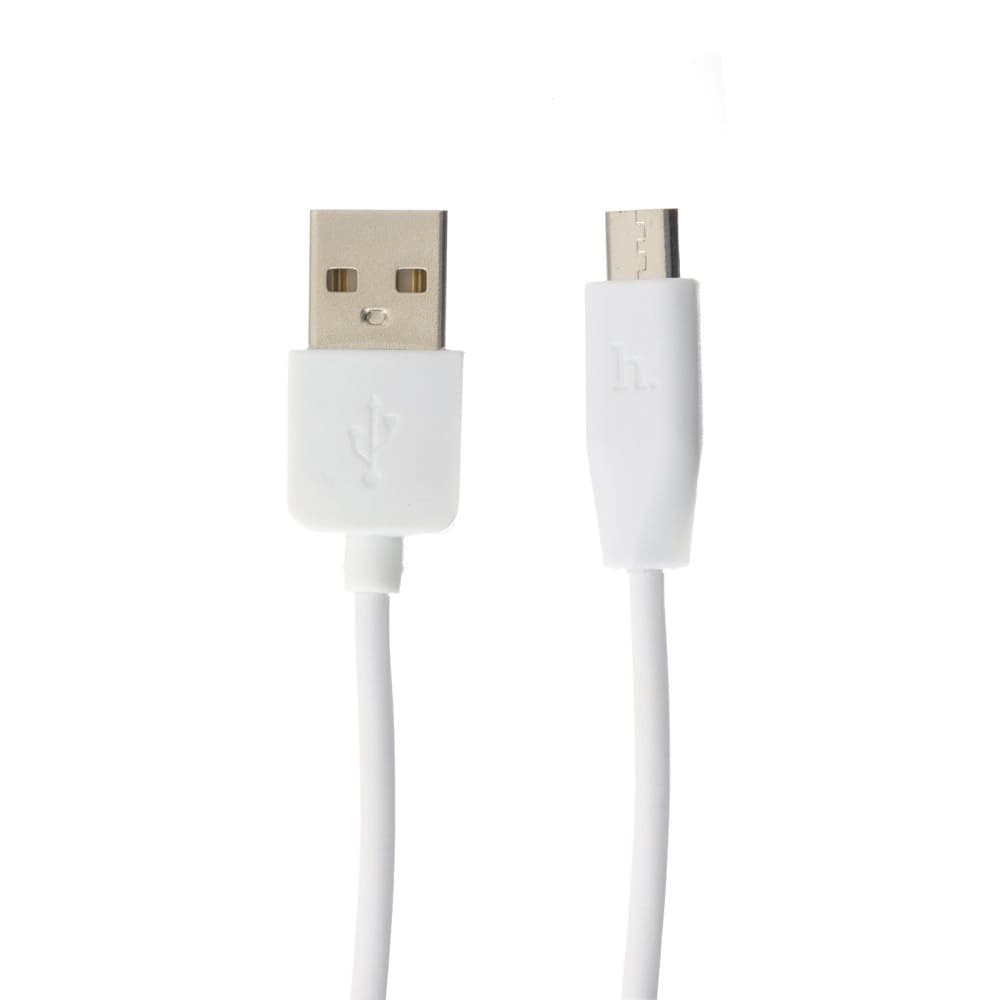 USB-кабель Hoco X1, Micro-USB, 2.1 А, 100 см, білий