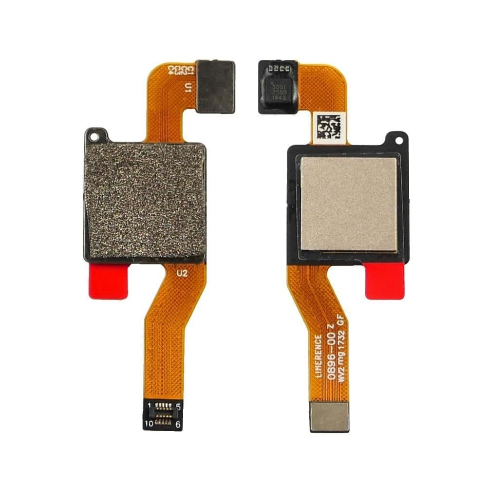 Шлейф Xiaomi Redmi Note 5, Redmi Note 5 Pro, M1803E7SG, для сканера отпечатка пальца (Touch ID), золотистый, Original (PRC)