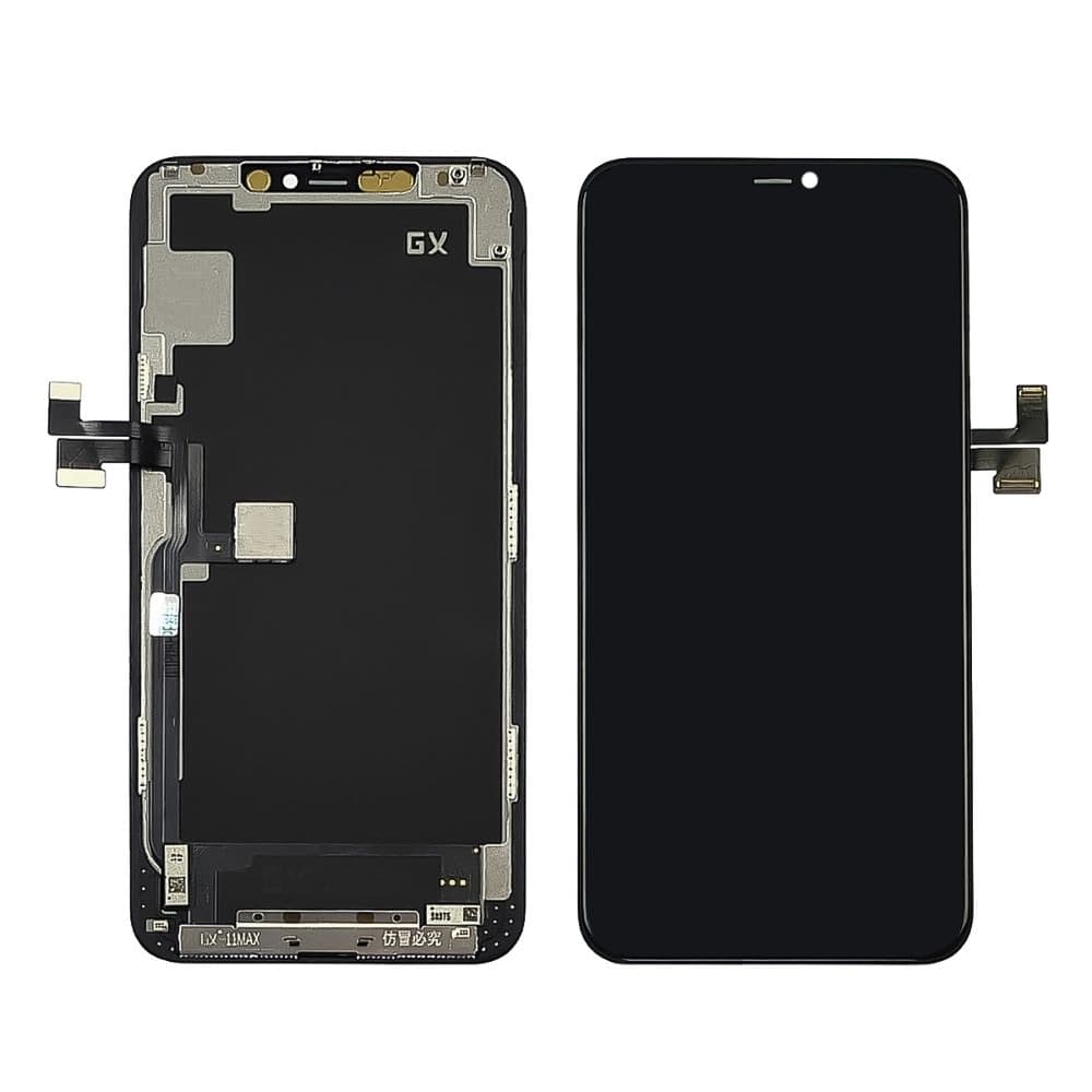 Дисплей Apple iPhone 11 Pro Max, черный | с тачскрином | High Copy, AMOLED, GX, в фирменной коробке | дисплейный модуль, экран