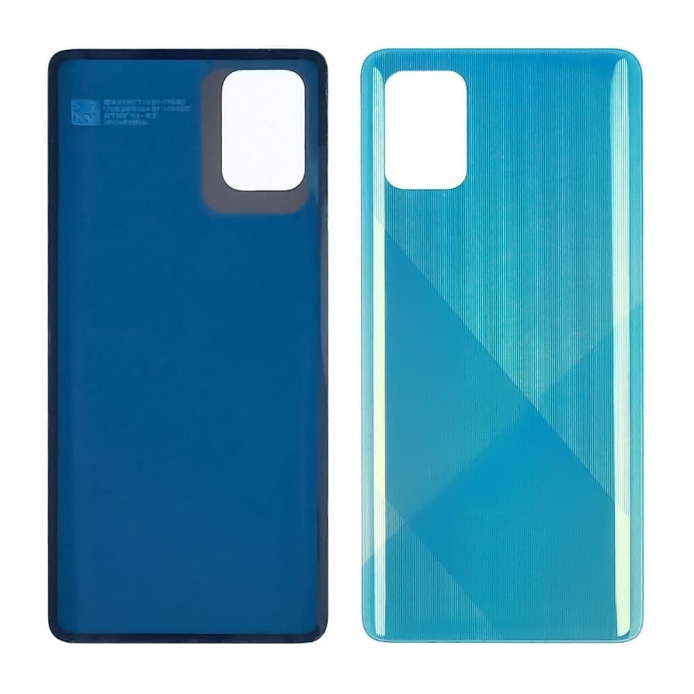Задняя крышка Samsung SM-A715 Galaxy A71, синяя, Original (PRC) | корпус, панель аккумулятора, АКБ, батареи
