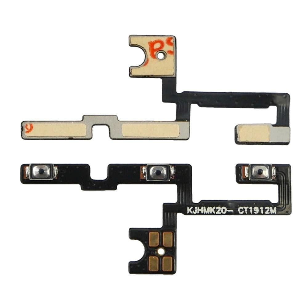 Шлейф Xiaomi Mi 9T, Mi 9T Pro, Redmi K20, Redmi K20 Pro, M1903F10G, M1903F11G, M1903F10I, M1903F11I, кнопки включения, кнопок звука (регуляции громкости), боковых клавиш, Original (PRC)