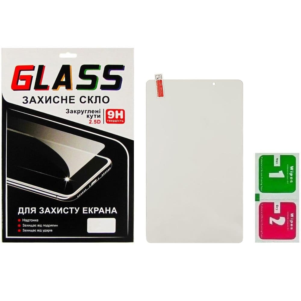 Закаленное защитное стекло Lenovo Tab E8, 8304F, 0.3 мм, 2.5D, совместимо с чехлом