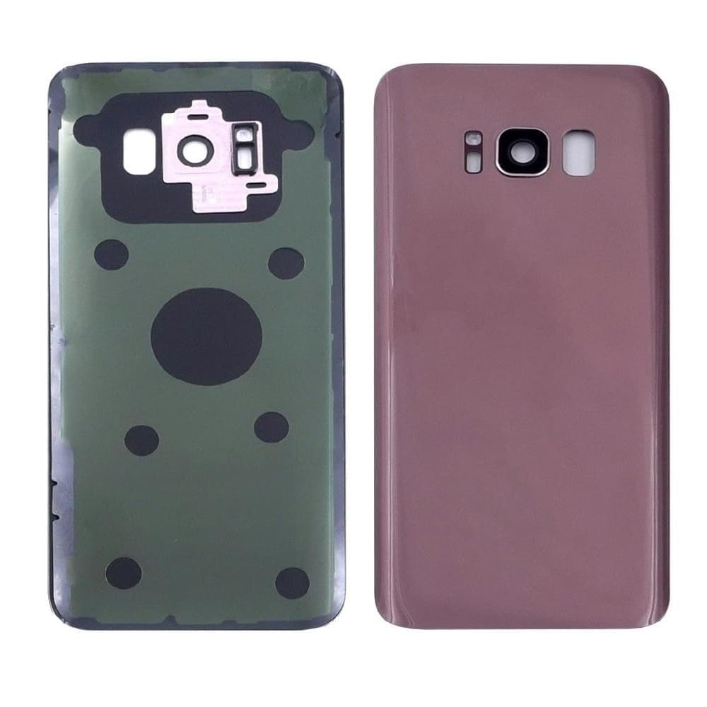 Задняя крышка Samsung SM-G950 Galaxy S8, розовая, Rose Pink, со стеклом камеры, Original (PRC) | корпус, панель аккумулятора, АКБ, батареи