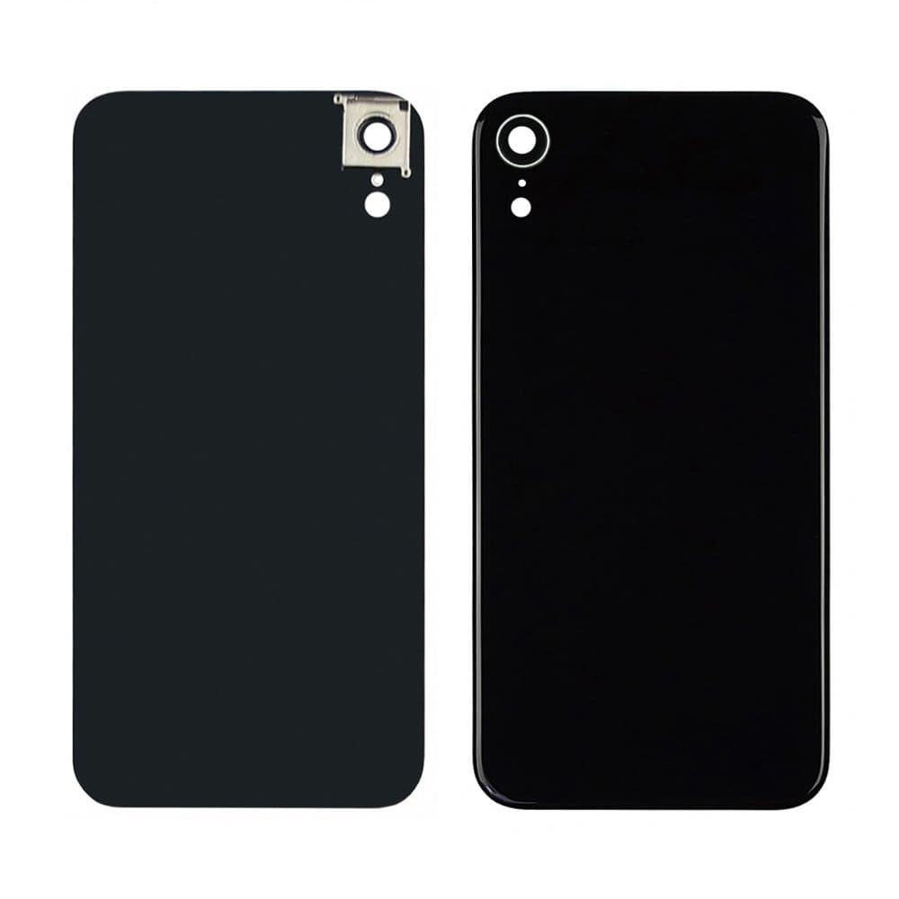 Задняя крышка Apple iPhone XR, черная, со стеклом камеры, Original (PRC) | корпус, панель аккумулятора, АКБ, батареи