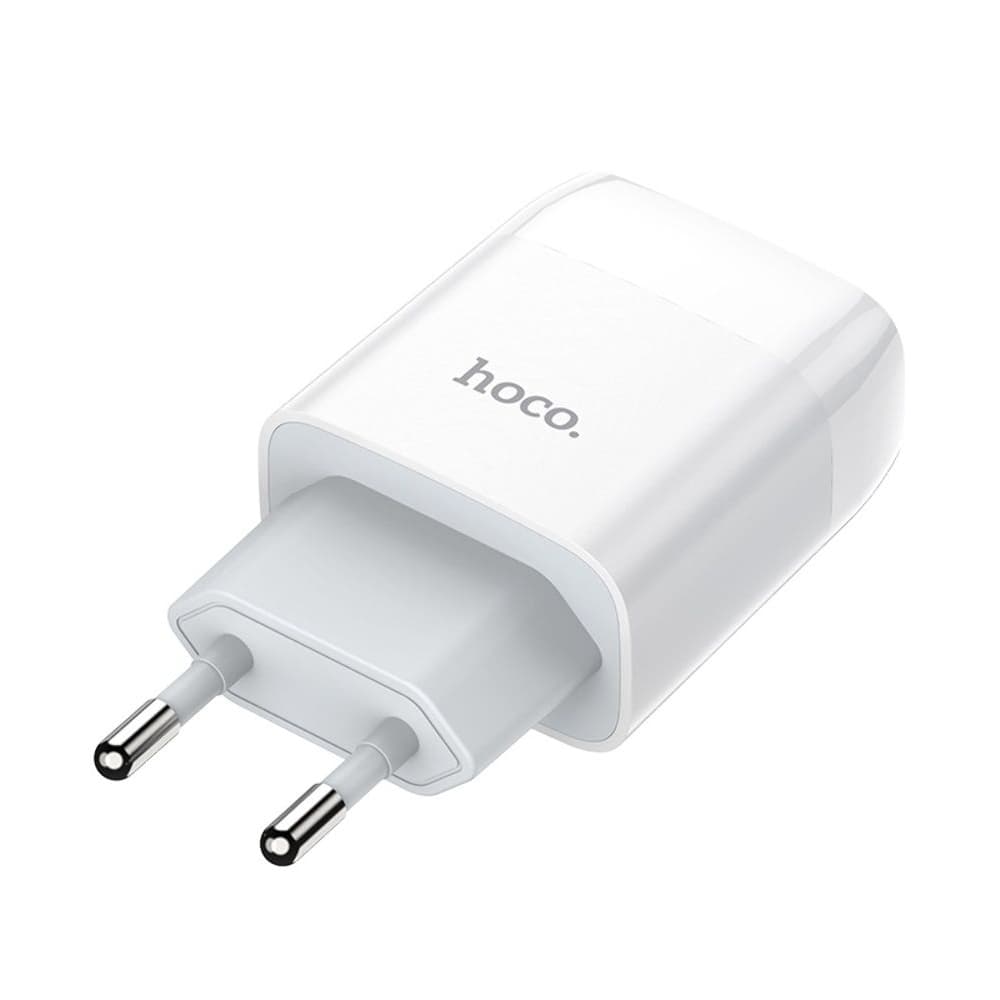 Сетевое зарядное устройство Hoco C72A, 1 USB, 2.1 А, 10.5 Вт, белое