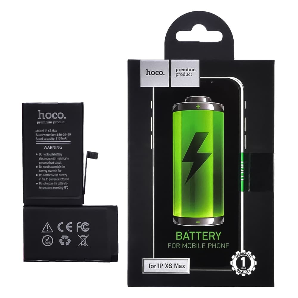 Акумулятор Apple iPhone XS Max, Hoco | 3-12 міс. гарантії | АКБ, батарея, аккумулятор