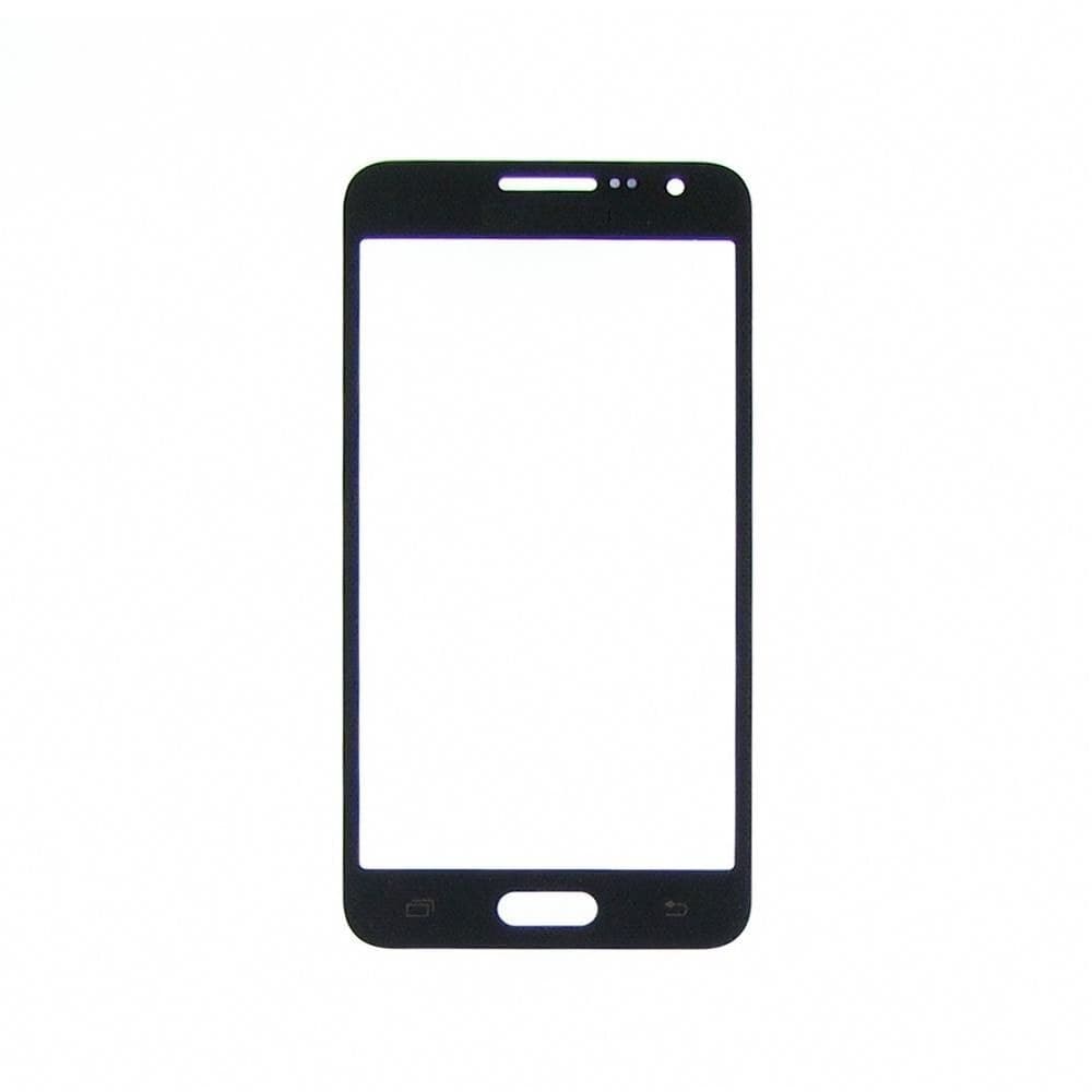 Стекло дисплея Samsung SM-A300 Galaxy A3, черное | стекло тачскрина