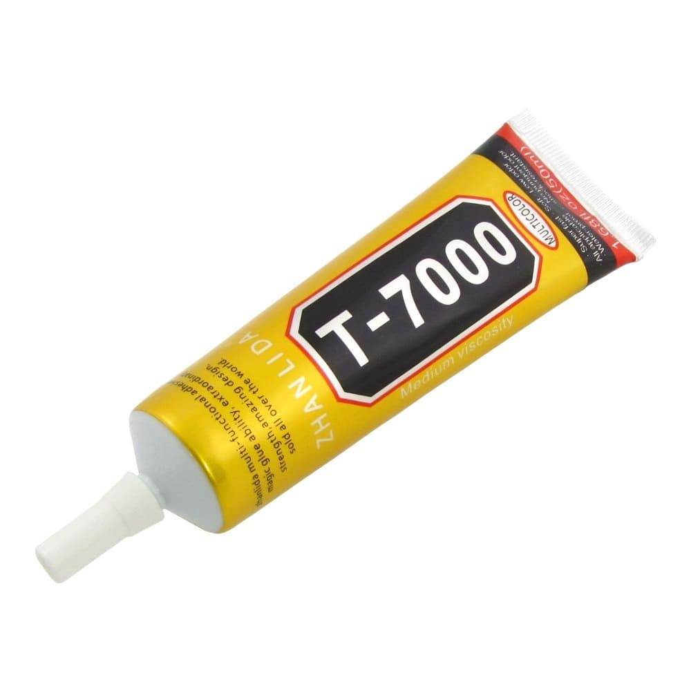 Клей-герметик T7000, оригинал, 50 мл, для приклеивания тачскрина, дисплея, черный | T-7000