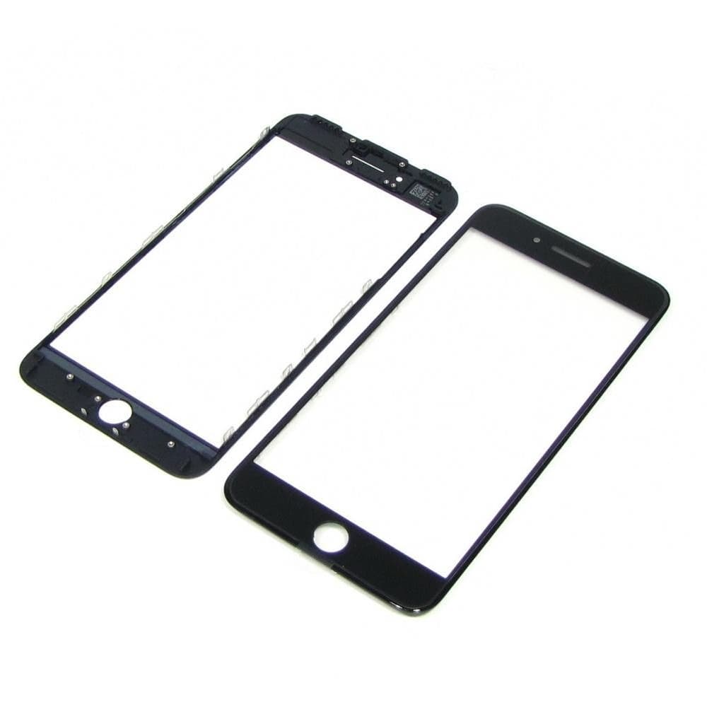 Стекло дисплея Apple iPhone 7 Plus, черное, с OCA-пленкой | стекло тачскрина