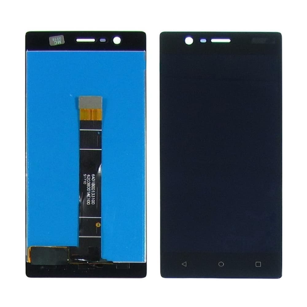 Дисплей Nokia 3 Dual Sim, черный | с тачскрином | Original (PRC) | дисплейный модуль, экран, монитор