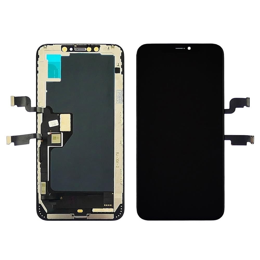 Дисплей Apple iPhone XS Max, чорний | з тачскріном | GX, AMOLED, в фирменной коробке | дисплейный модуль, экран