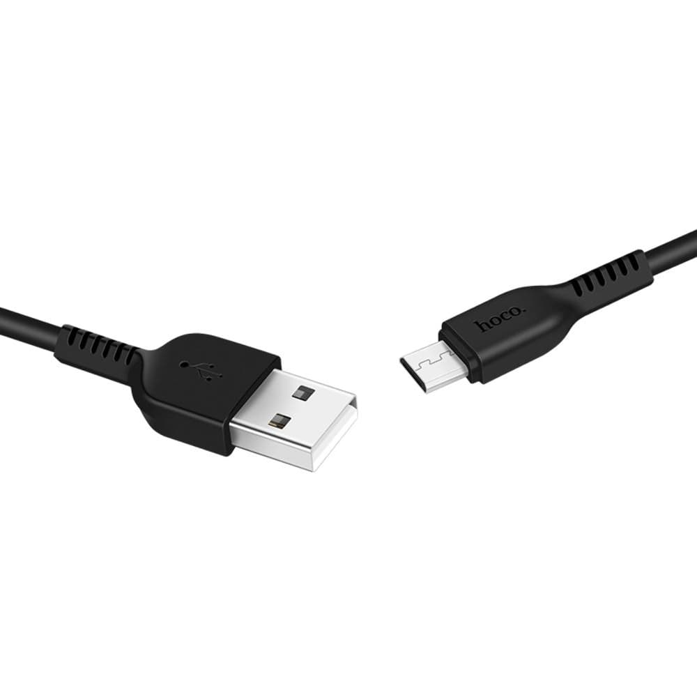USB-кабель Hoco X13, Micro-USB, 2.4 А, 100 см, чорний