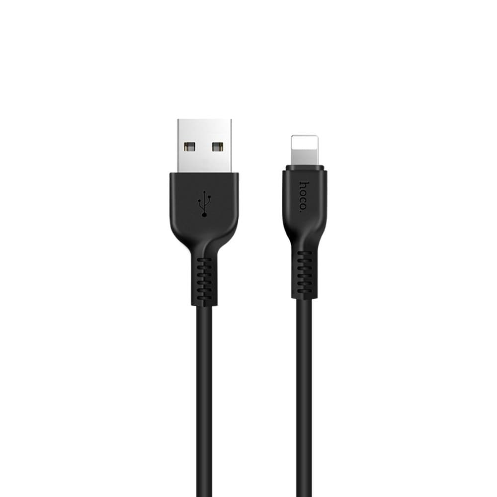 USB-кабель Hoco X13, Lightning, 2.4 А, 100 см, чорний
