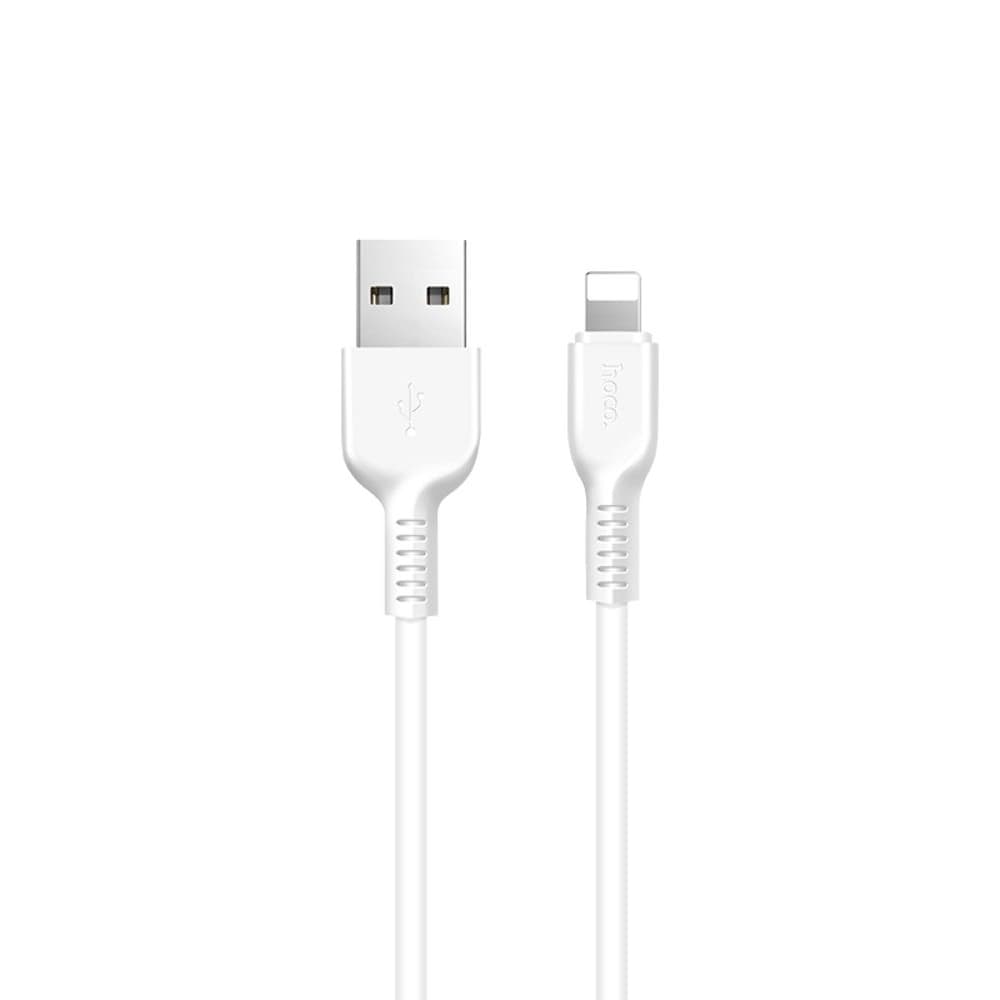 USB-кабель Hoco X13, Lightning, 2.4 А, 100 см, белый