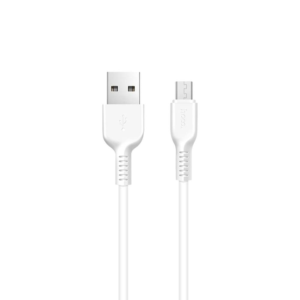 USB-кабель Hoco X13, Micro-USB, 2.4 А, 100 см, білий