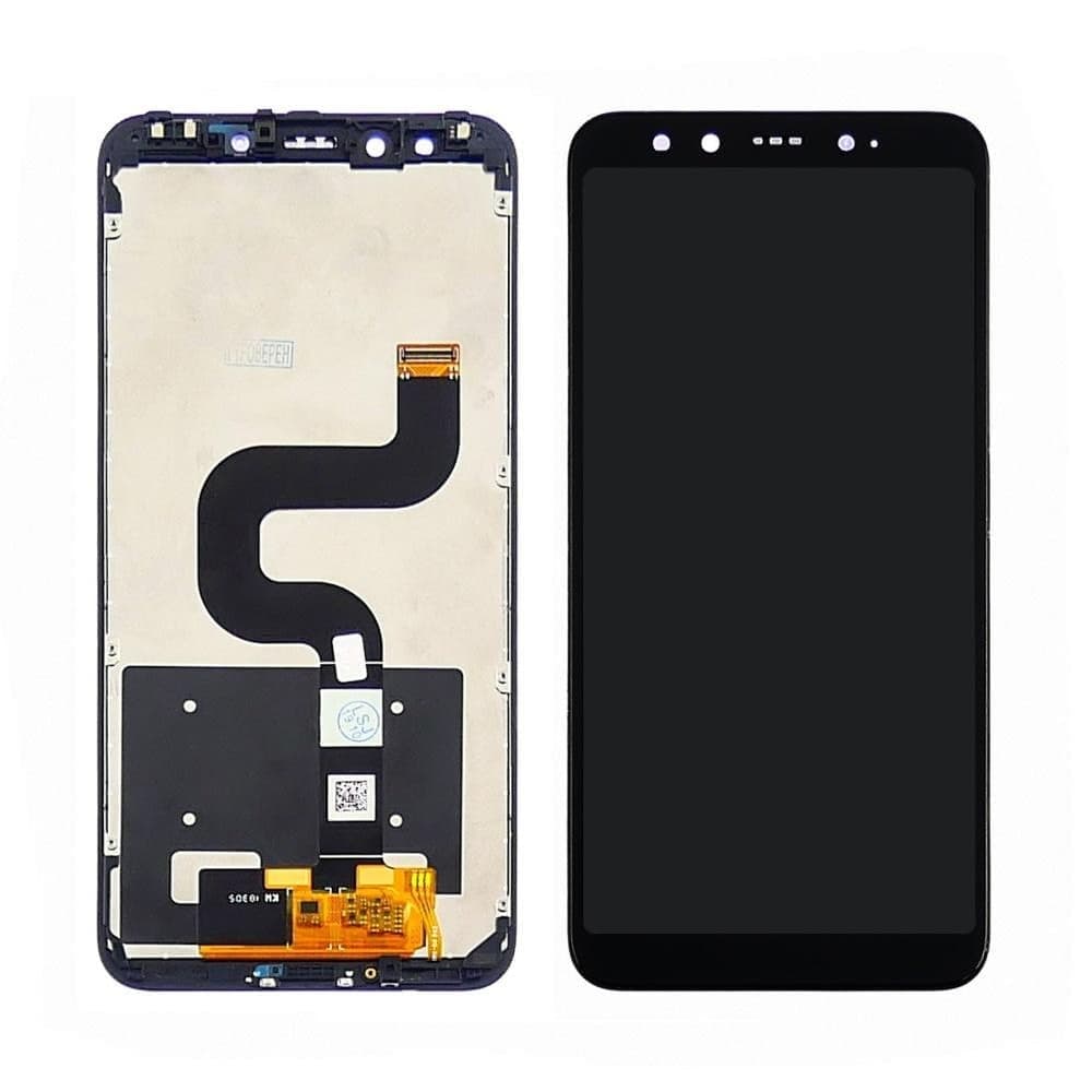 Дисплей Xiaomi Mi 6X, Mi A2, M1804D2SG, M1804D2SI, черный | с тачскрином | с передней панелью | Original (PRC) | дисплейный модуль, экран, монитор