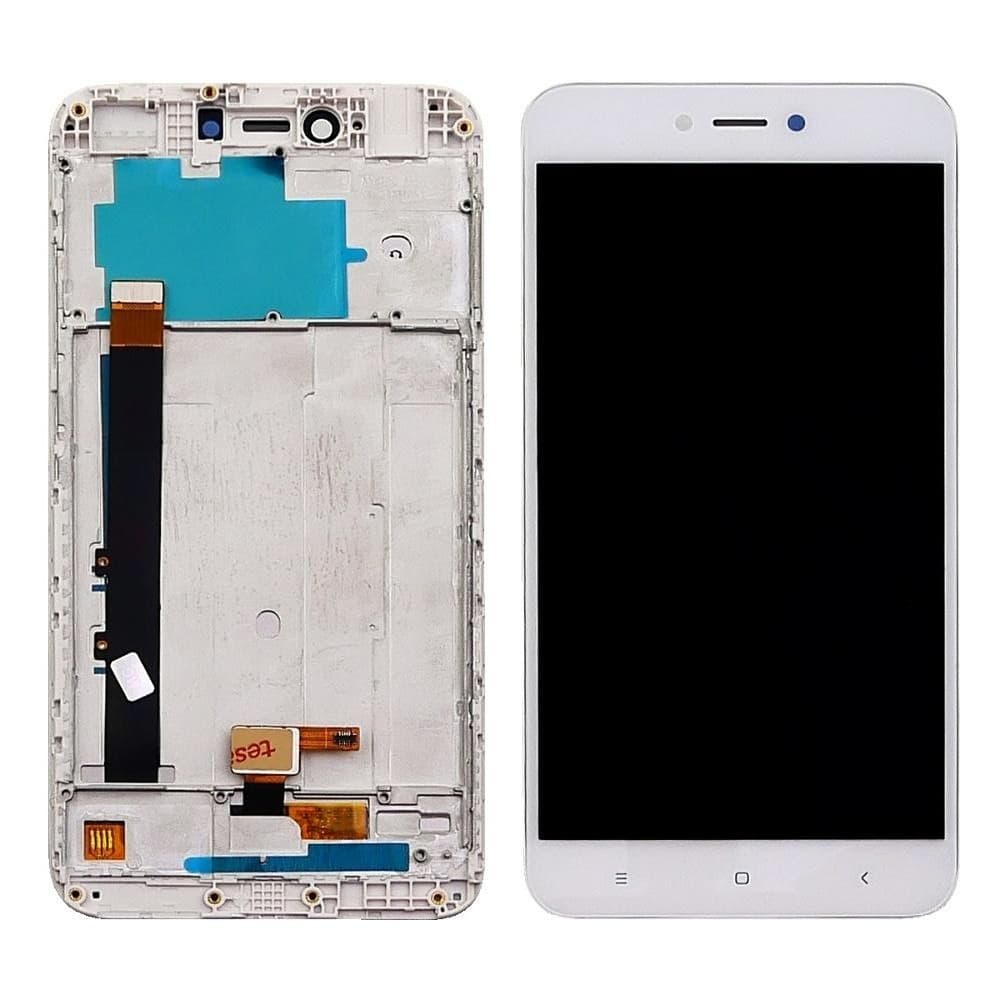 Дисплей Xiaomi Redmi Note 5A, Redmi Y1 Lite, белый | с тачскрином | с передней панелью | Original (PRC) | дисплейный модуль, экран, монитор