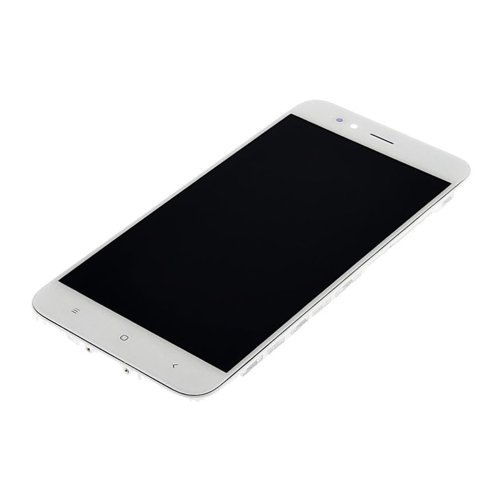 Дисплей Xiaomi Mi 5X, Mi A1, MDG2, MDI2, MDE2, белый | с тачскрином | с передней панелью | Original (PRC) | дисплейный модуль, экран