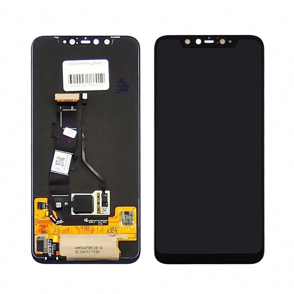 Дисплей Xiaomi Mi 8 Pro, M1807E8A, черный | с тачскрином | Original (PRC), без сканера отпечатка пальцев | дисплейный модуль, экран
