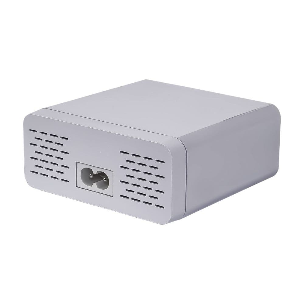 Сетевое зарядное устройство WLX-896, сетевое, Quick Charge, 6 USB-портов c выходом 5 В 6 А, белое