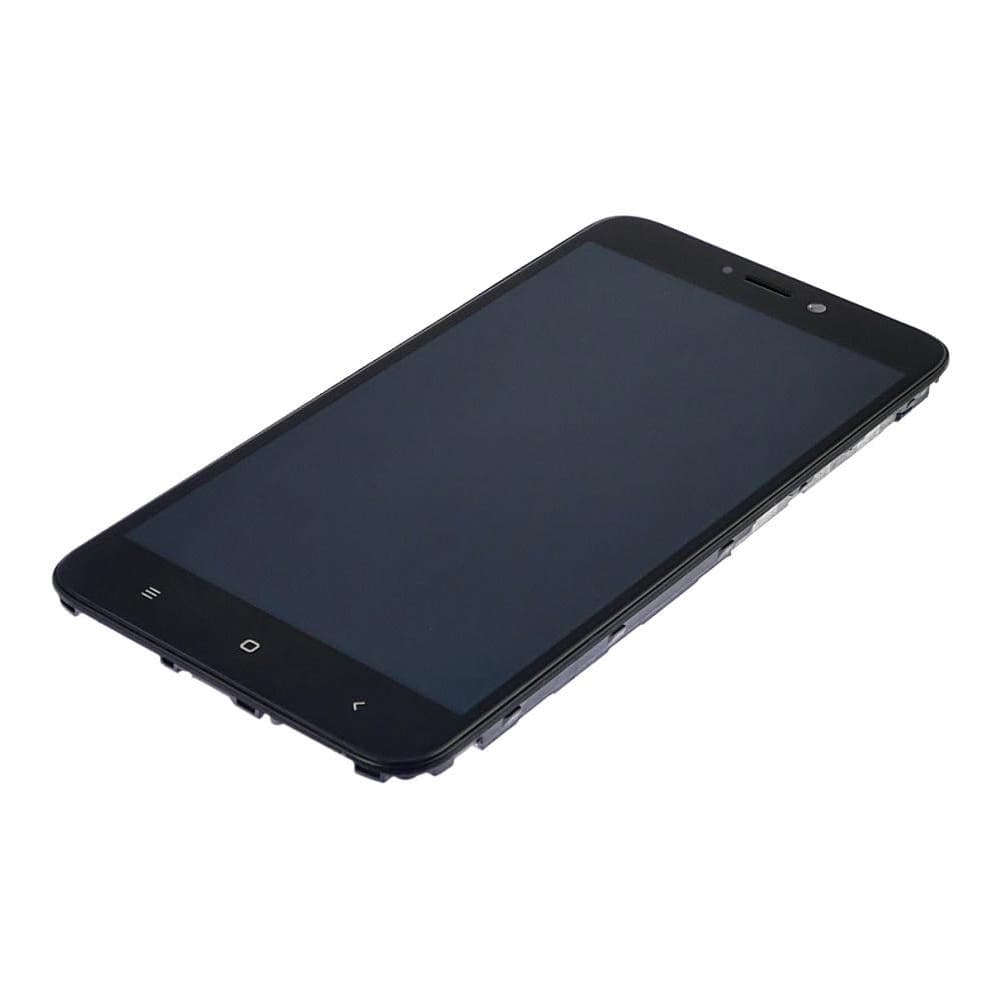 Дисплей Xiaomi Redmi 4X, черный | с тачскрином | с передней панелью | Original (PRC) | дисплейный модуль, экран, монитор