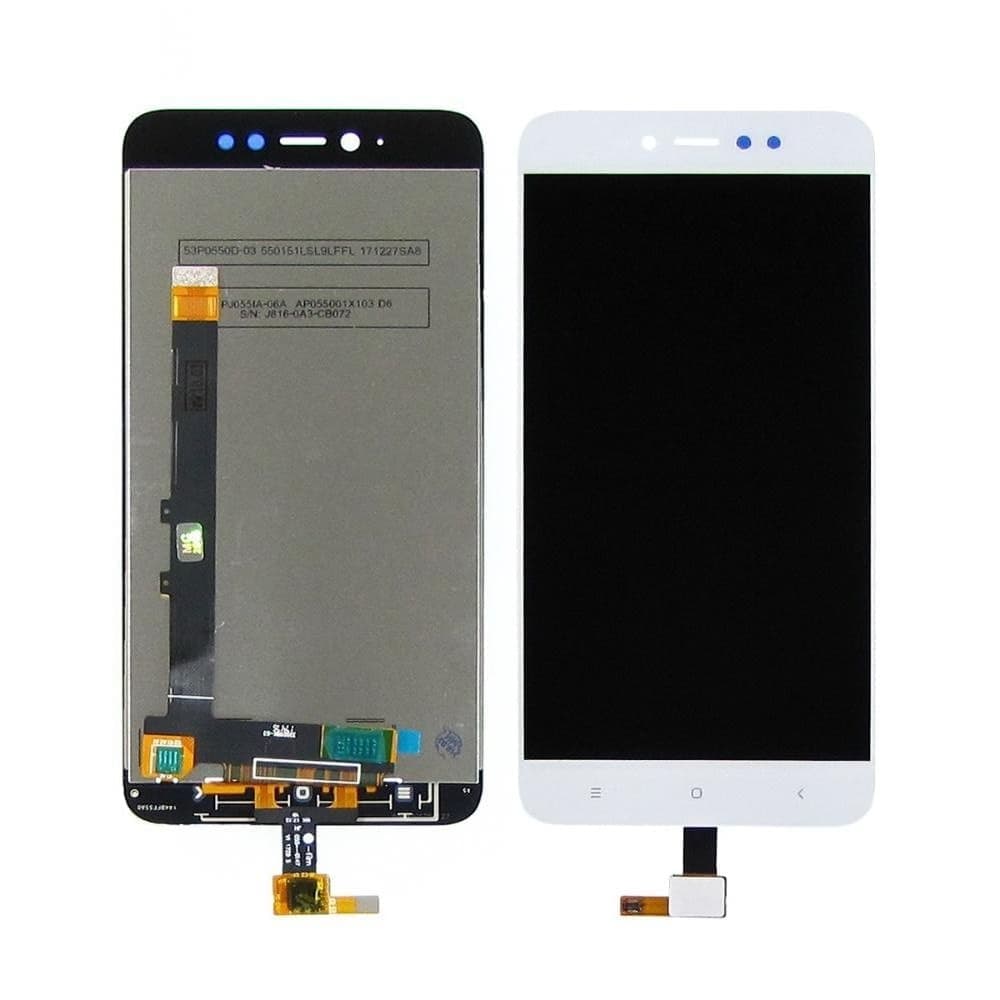 Дисплей Xiaomi Redmi Note 5A Prime, белый | с тачскрином | Original (PRC) | дисплейный модуль, экран, монитор