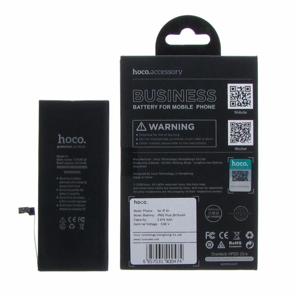 Аккумулятор Apple iPhone 6 Plus, Hoco | 3-12 мес. гарантии | АКБ, батарея