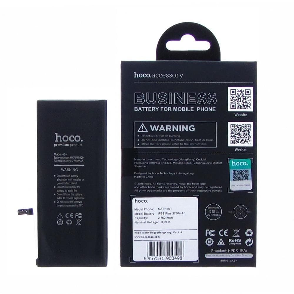 Аккумулятор Apple iPhone 6S Plus, Hoco | 3-12 мес. гарантии | АКБ, батарея