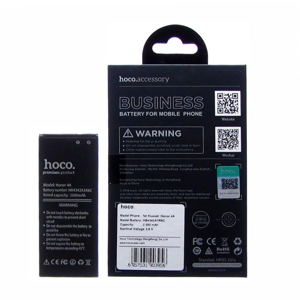 Аккумулятор Huawei Honor 4A, Honor 5, Honor 5A, Y5 II, Y6, HB4342A1RBC, Hoco | 3-12 мес. гарантии | АКБ, батарея
