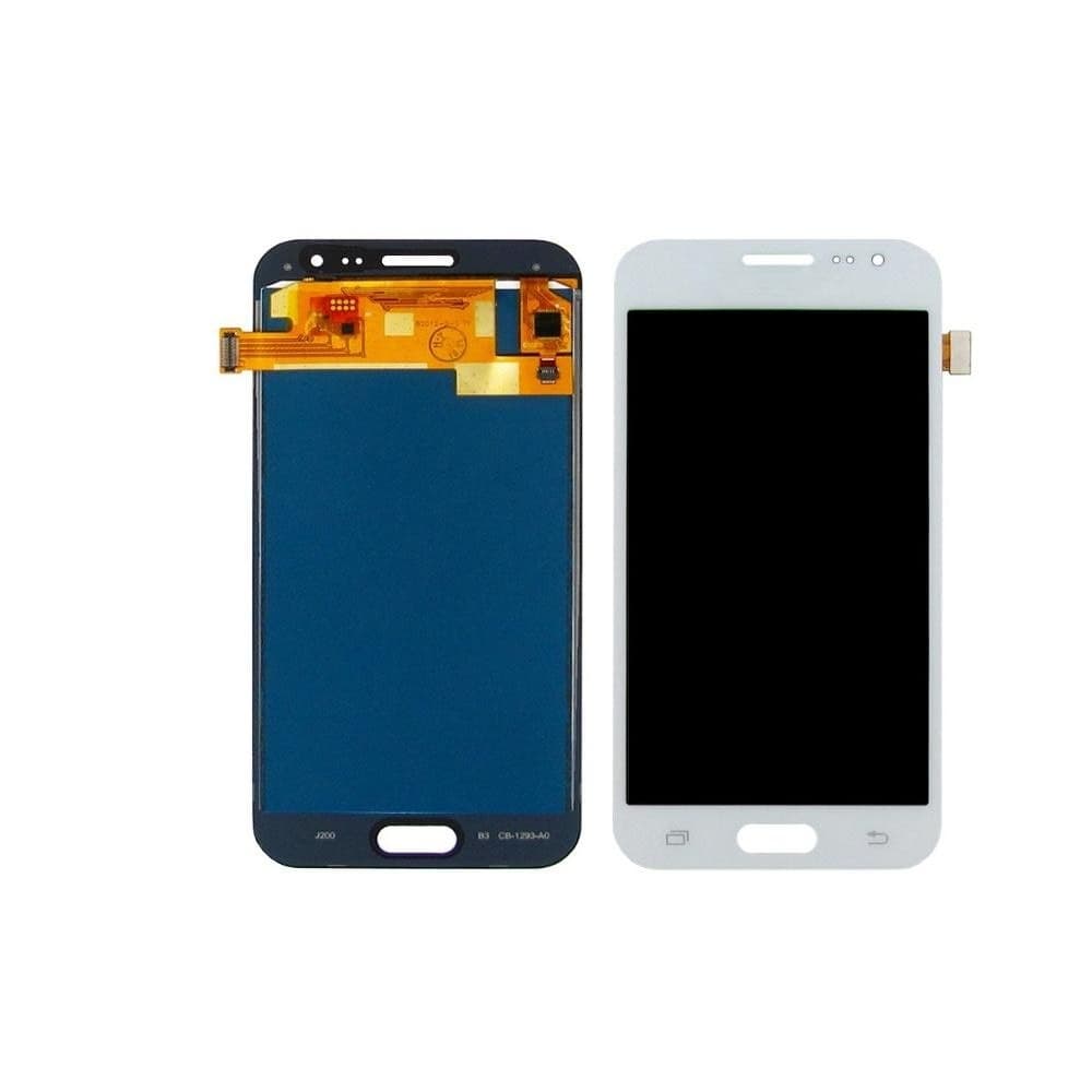 Дисплей Samsung SM-J200 Galaxy J2, белый | с тачскрином | High Copy, IPS | дисплейный модуль, экран, монитор