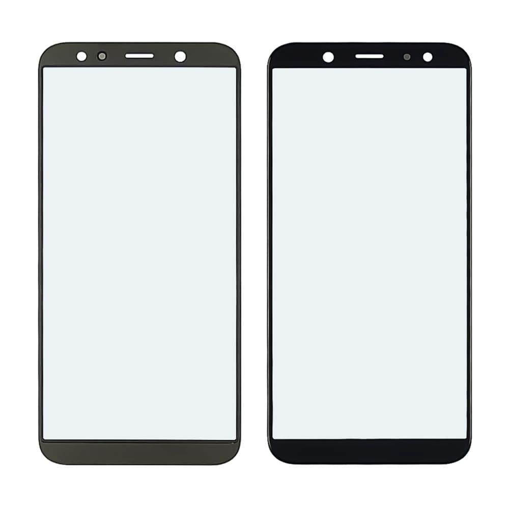 Стекло дисплея Samsung SM-A600 Galaxy A6 (2018), черное, с OCA-пленкой | стекло тачскрина