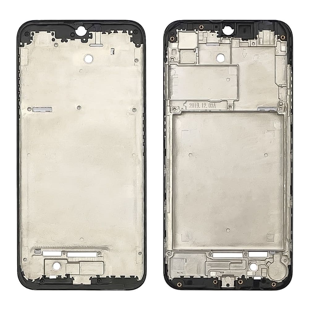 Рамка (основа) крепления дисплея Samsung SM-A015 Galaxy A01, черная, Original (PRC)