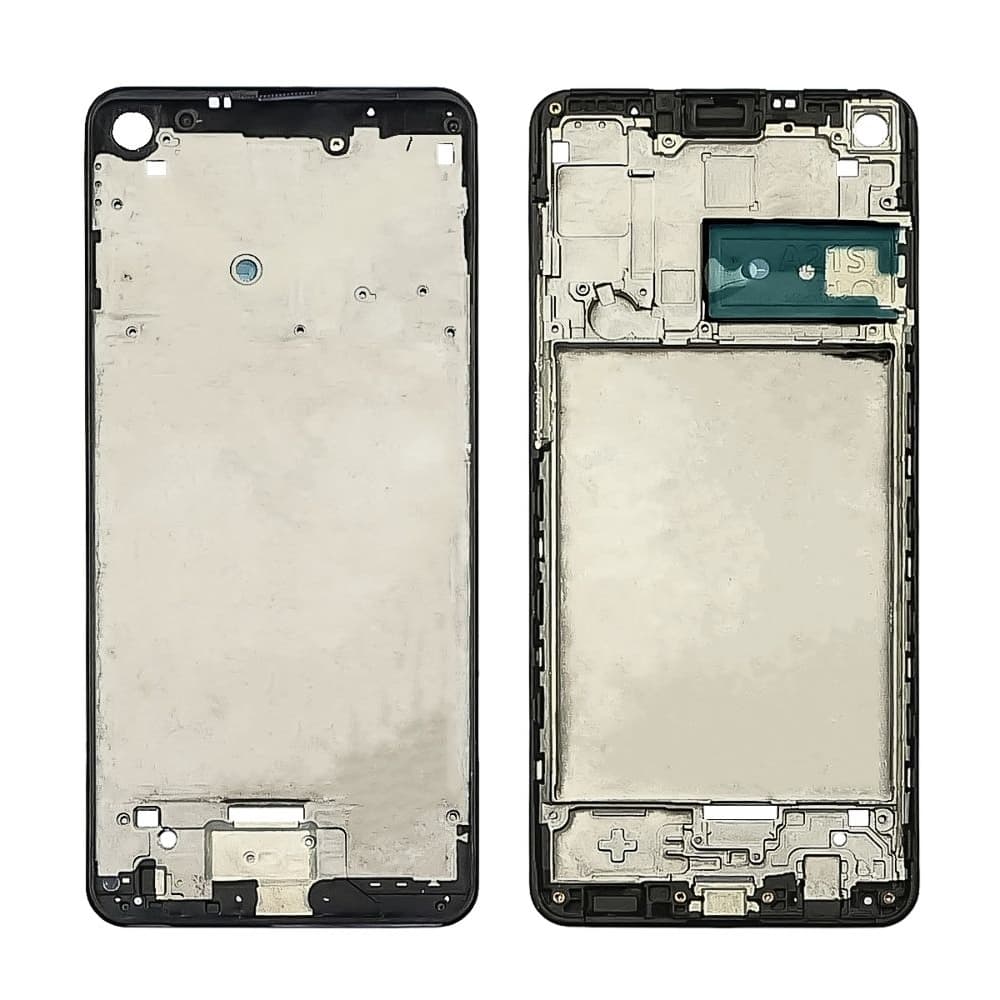 Рамка (основа) крепления дисплея Samsung SM-A217 Galaxy A21s, черная, Original (PRC)