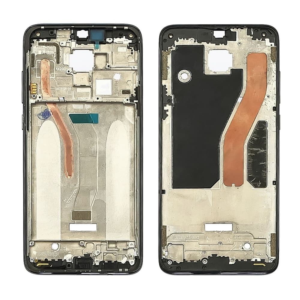 Рамка (основа) крепления дисплея Xiaomi Redmi Note 8 Pro, M1906G7I, M1906G7G, черная