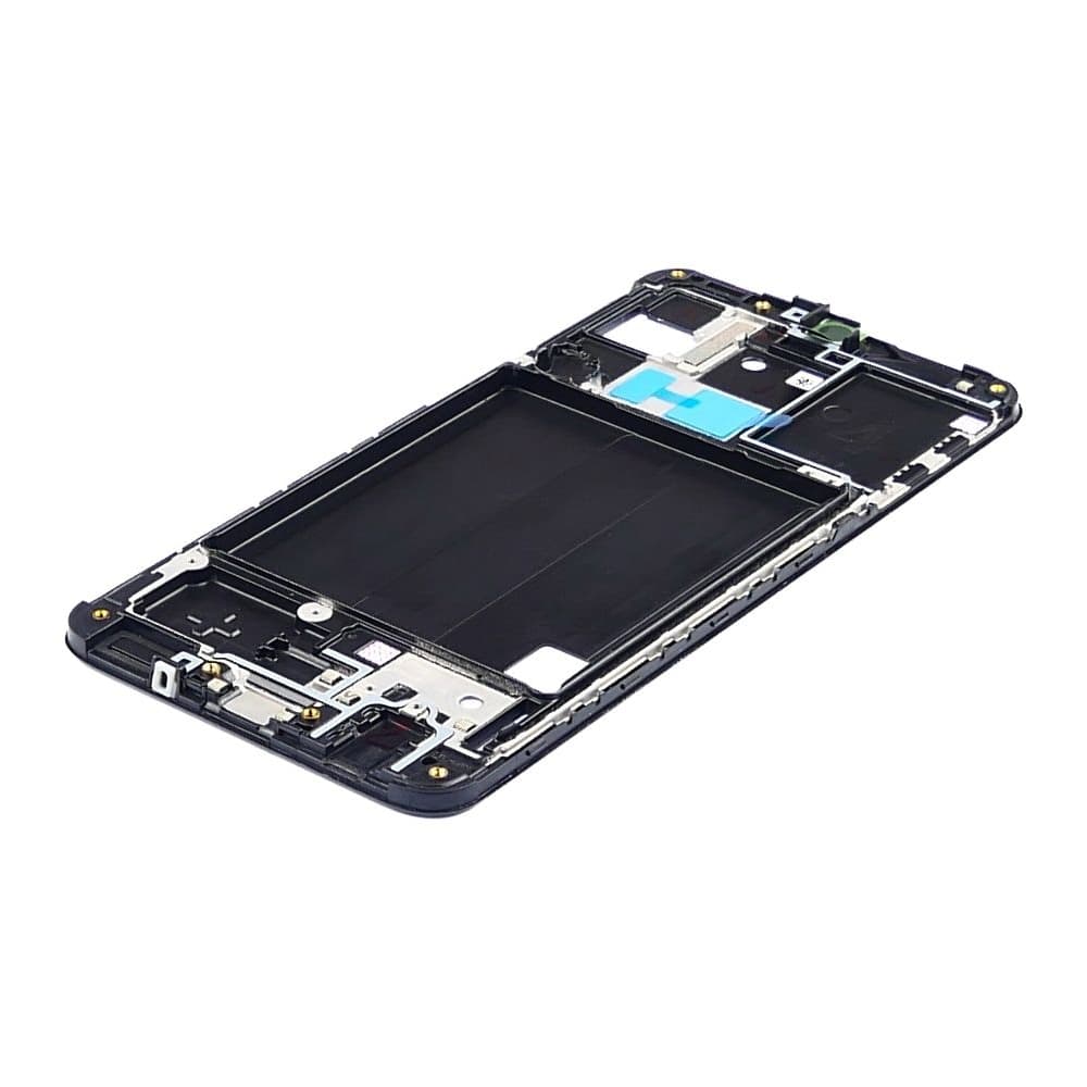 Рамка (основа) крепления дисплея Samsung SM-A405 Galaxy A40, черная, Original (PRC)