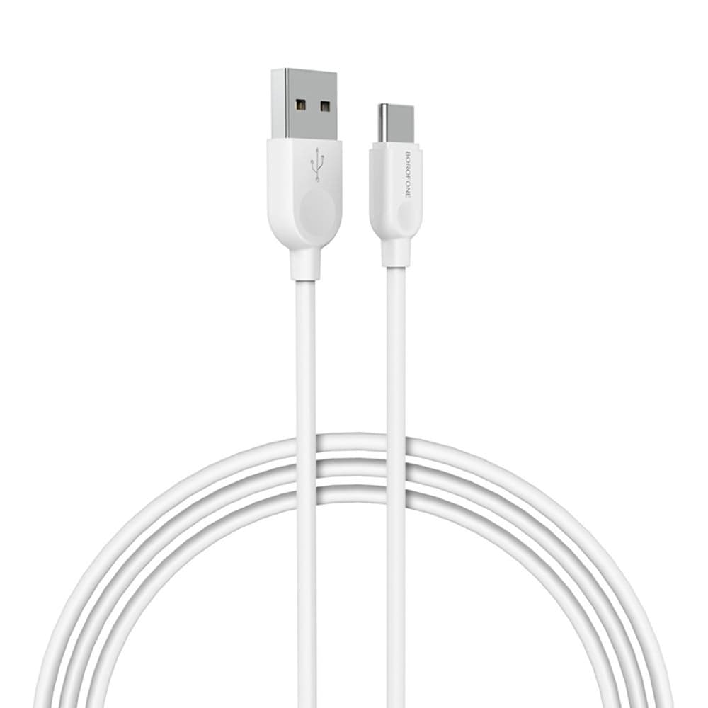 USB-кабель Borofone BX14, Type-C, 100 см, белый