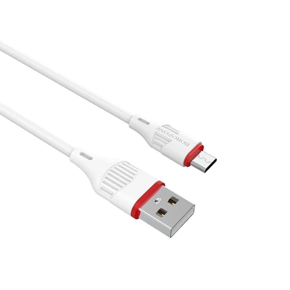 USB-кабель Borofone BX17, Micro-USB, 2.4 А, 100 см, белый