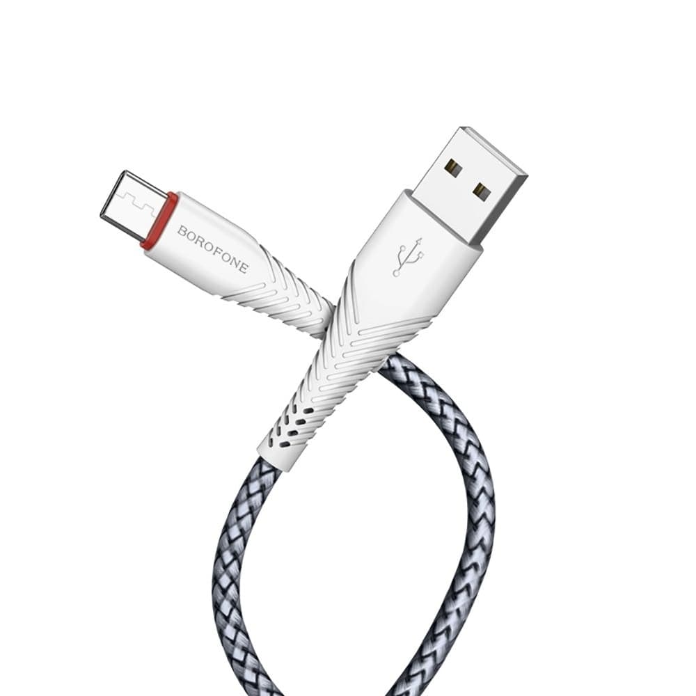 USB-кабель Borofone BX25, Type-C, 100 см, білий