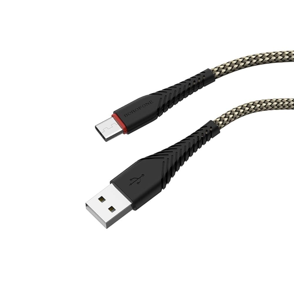 USB-кабель Borofone BX25, Type-C, 100 см, черный