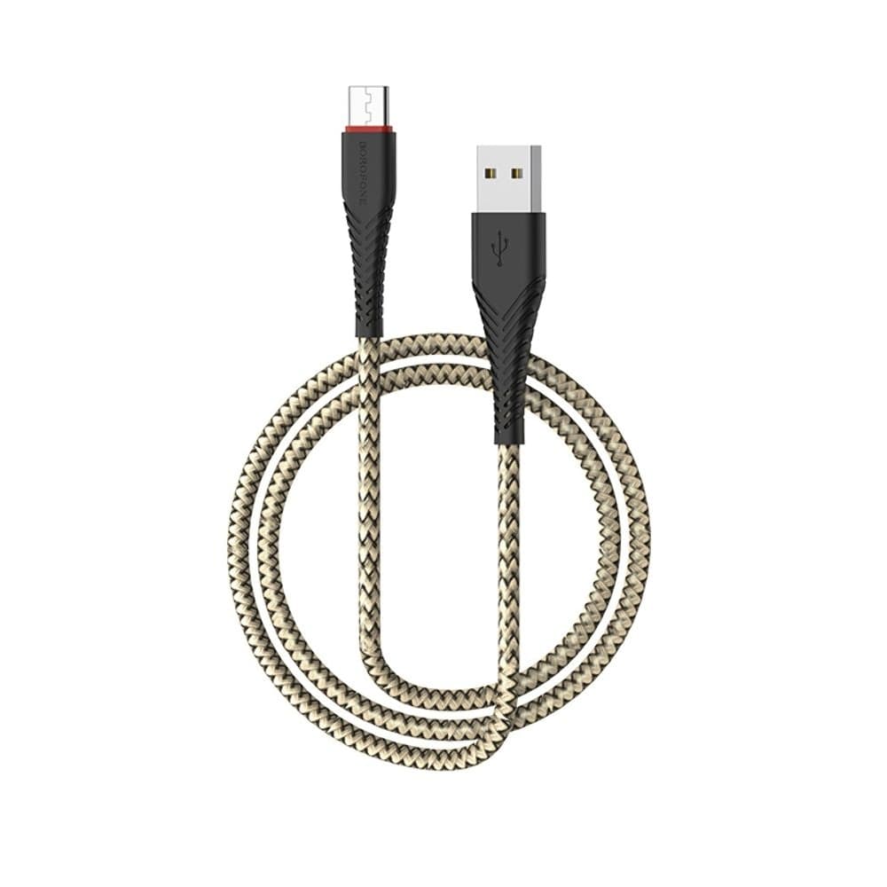 USB-кабель Borofone BX25, Type-C, 100 см, черный